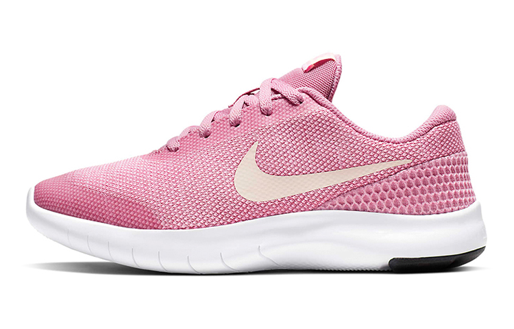 Nike Flex Experience RN 7 comfortable and versatile fabric GS shock-absorbing, wear-resistant and breathable low-top running shoes pink and white same style for men and women