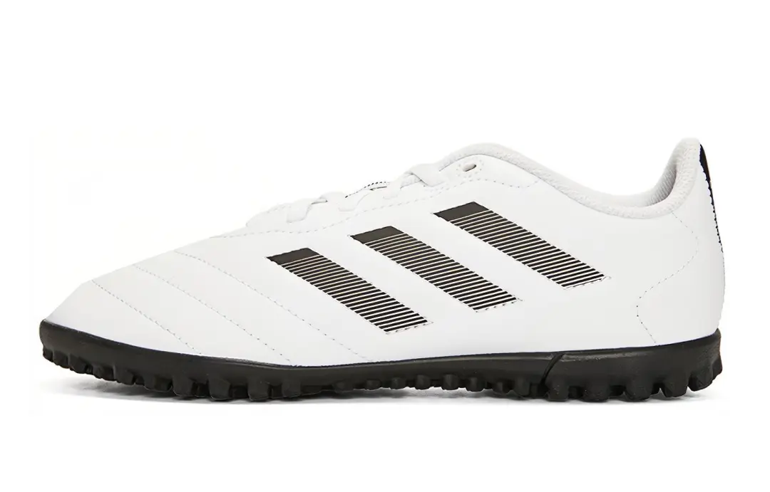 Adidas GOLETTO 8 Grassland Slip Resistant Anti Kick Low top Soccer Shoes White Black Kids'