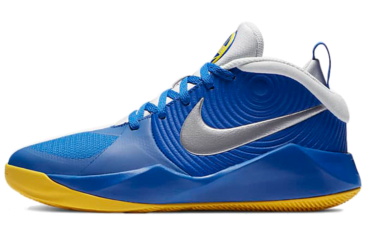 Nike Team Hustle D 9 Slip Resistant Cushioning Abrasion Resistant Support Mid top Basketball Shoes Unisex