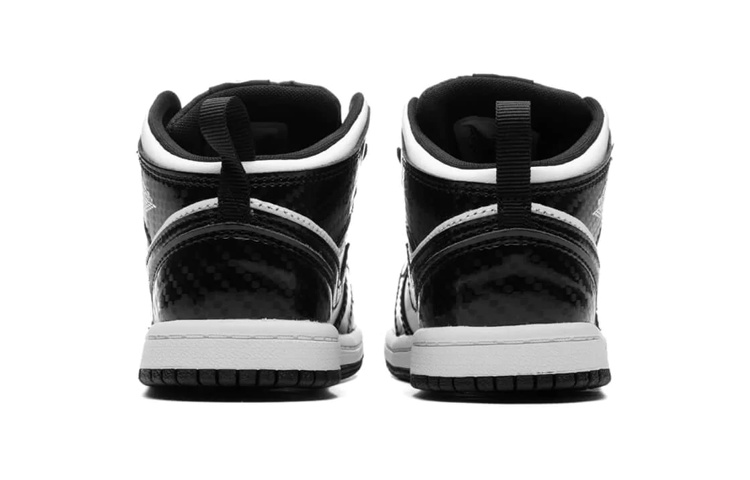 Детские кроссовки Jordan Air Jordan 1 Mid SE "All Star" (черно-белые) — фото 4