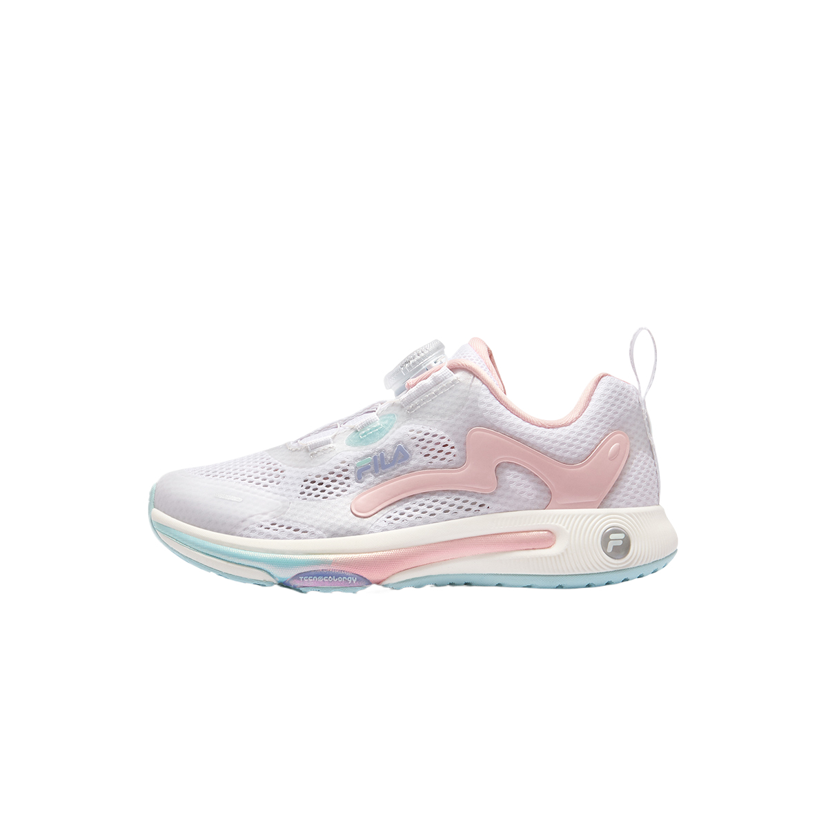 Детские кроссовки Fila THUNDER (серебристо-белые)
