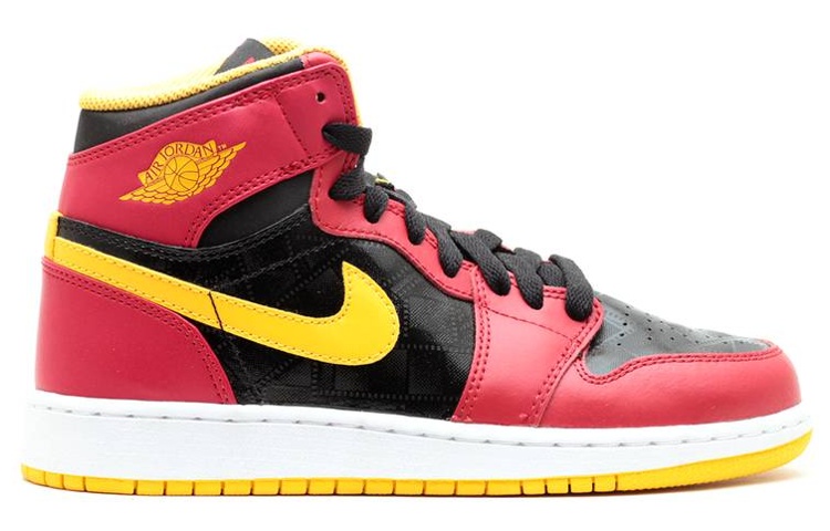 Кеды Jordan Air Jordan 1 Retro High OG Highlight Film GS (черно-красные) — фото 2