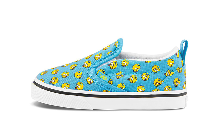 Кеды Vans Slip-On V The Simpsons (сине-желтые)