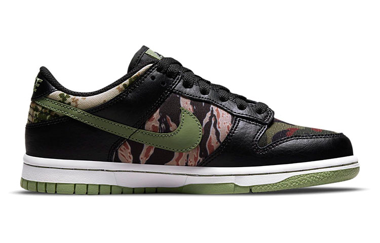 Кеды Nike Dunk SE "Black Multi-Camo" (черно-камуфляжные) — фото 3