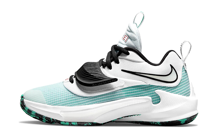 Nike Freak 3 Zoom Low Top Children's Basketball Shoes Lake Green