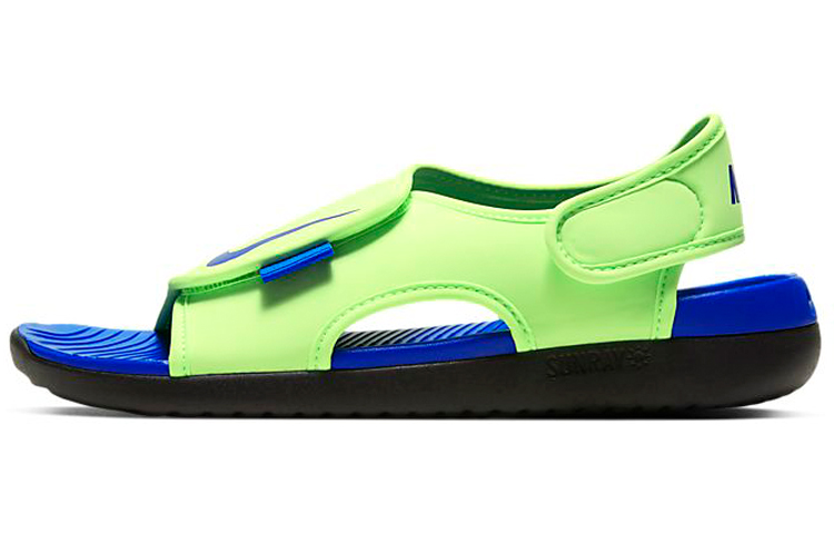 Детские сандалии Nike Nike Sunray Adjust 5 PU V2 (сине-зеленые)