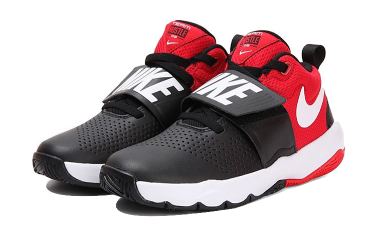 Кроссовки Nike Team Hustle D 8 (черно-красный) — Чёрный / красный — фото 3