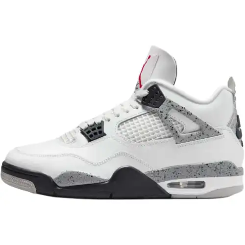 Jordan Air Jordan 4 Low top Basketball Shoes White Unisex
