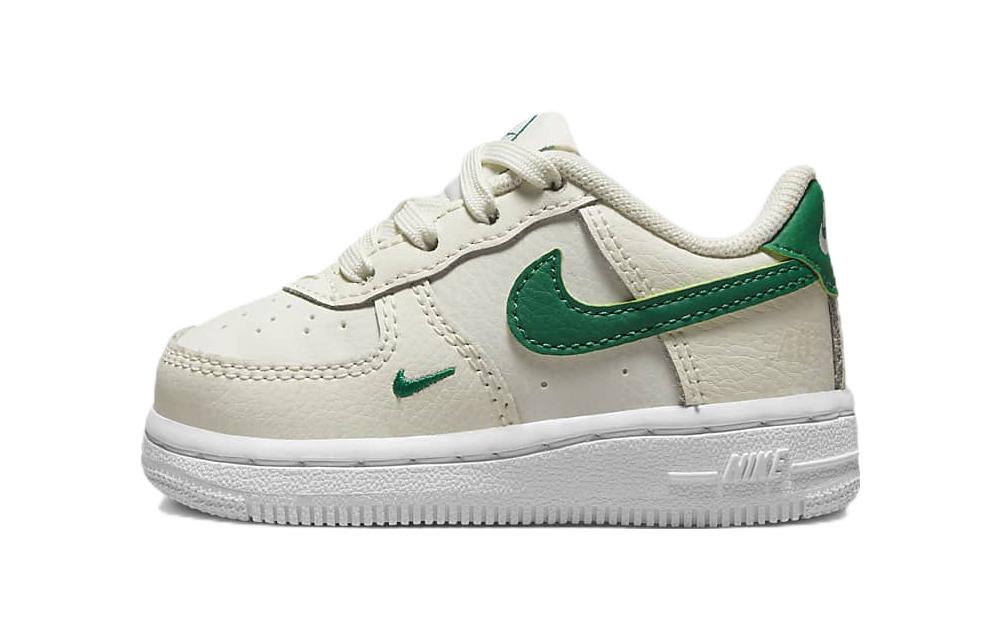 Детские кеды Nike Force 1 SE 40th (бело-зеленые)