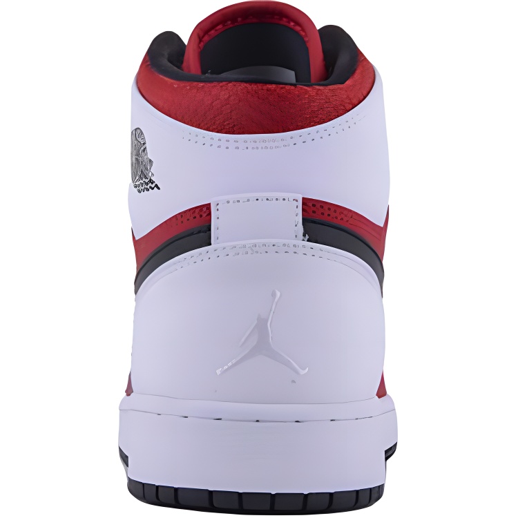 Кеды Jordan Air Jordan 1 GS (красно-белые) — Красный / белый — фото 4