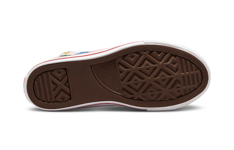Детские кеды Converse Chuck Taylor All Star (бело-красные) — Белый / красный — фото 6