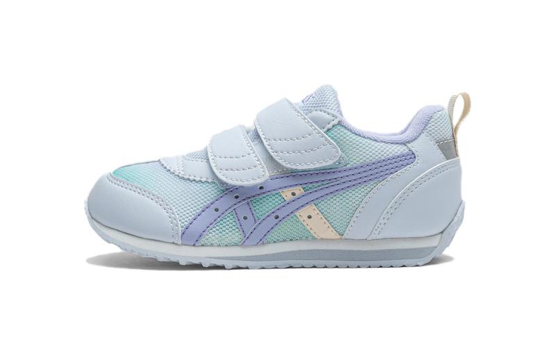ASICS Idaho Baby ASICS soft sole, comfortable fit, skin-friendly, lightweight, steady growth, foot protection, anti-collision, anti-kick, shock-absorbing, wear-resistant and breathable, low-cut toddler shoes, blue, infants and toddlers