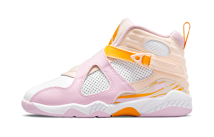 Детские кроссовки Jordan Jordan Air Jordan 8 "Arctic Punch" (бело-розово-оранжевые)