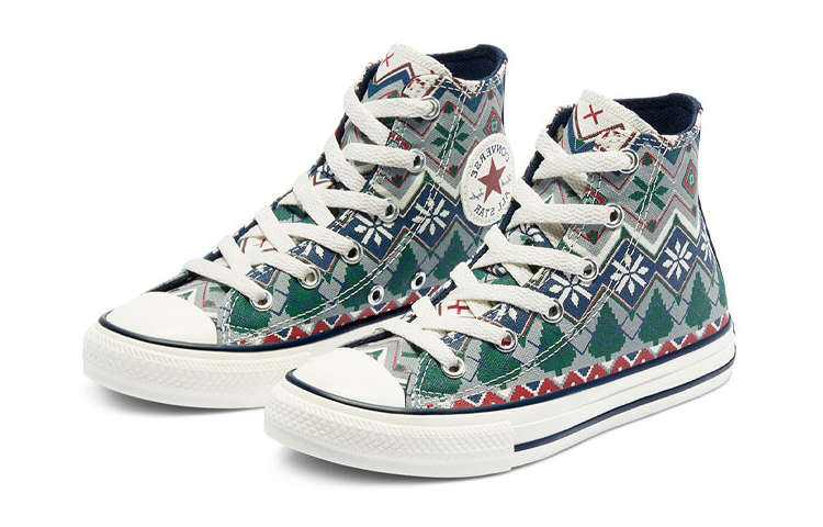 Детские кеды Converse Chuck Taylor All Star (серо-зеленые) — фото 4