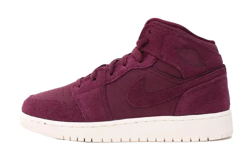 Jordan Air Jordan 1 Retro Mid Leather Cushioning Slip Resistant Abrasion Resistant High top Vintage Basketball Shoes