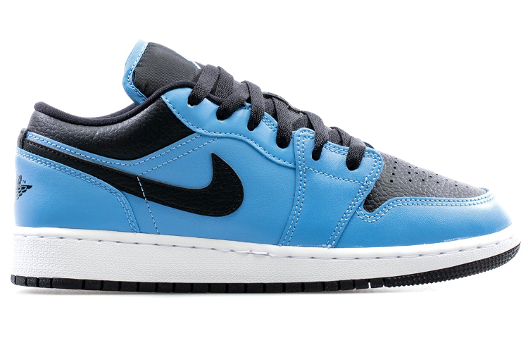 Кеды Jordan Air Jordan 1 Low "University Blue" (сине-черные) — Синий / чёрный — фото 4