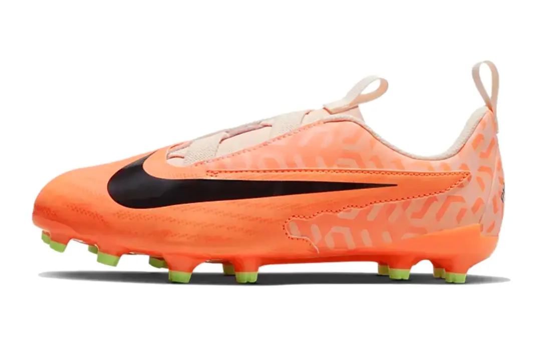Nike Phantom GX Academy Jr. Phantom GX Academy Synthetic Leather Slip Resistant Low top Kids' Soccer Shoes Orange Black
