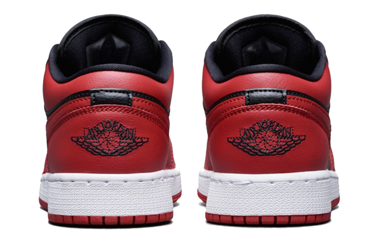 Кроссовки Jordan Air Jordan 1 Low (черно-красные) — Чёрныйкрасный — фото 7