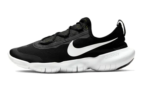 Nike Free RN 5.0 2020 Comfortable GS low-top running shoes black and white same style for men and women