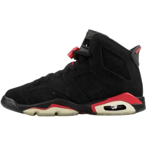 Jordan 6 Mid top Basketball Shoes Black Unisex
