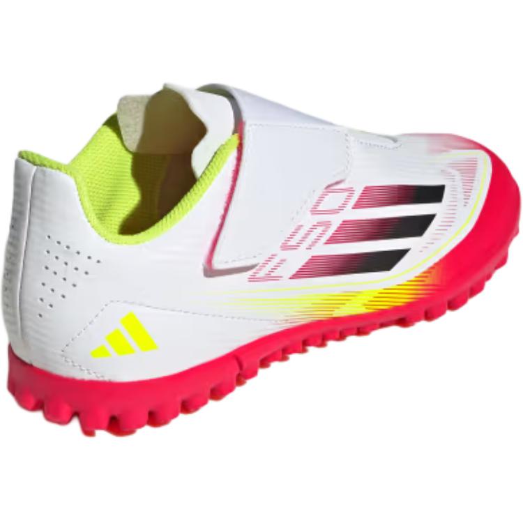 Детские бутсы adidas F50 CLUB VEL TF (бело-черно-желтые) — 白/黑色/亮黄荧光 — фото 6