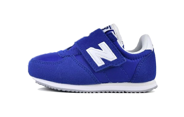 New Balance 220 series Velcro, wear-resistant, non-slip, shock-absorbing, low-top running shoes, royal blue, infants and young children