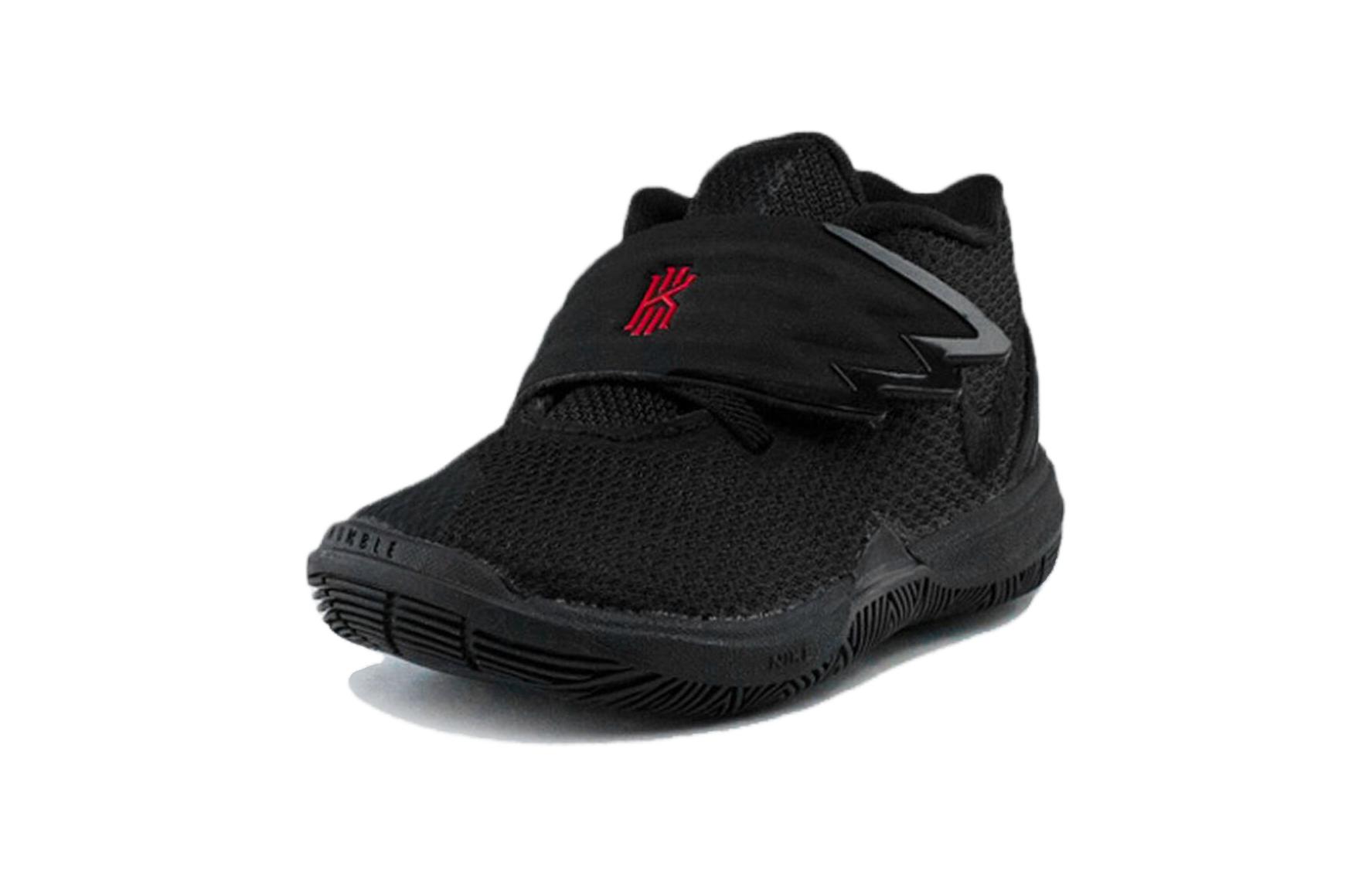 Детские кроссовки Nike Kyrie 5 (черные) — фото 4