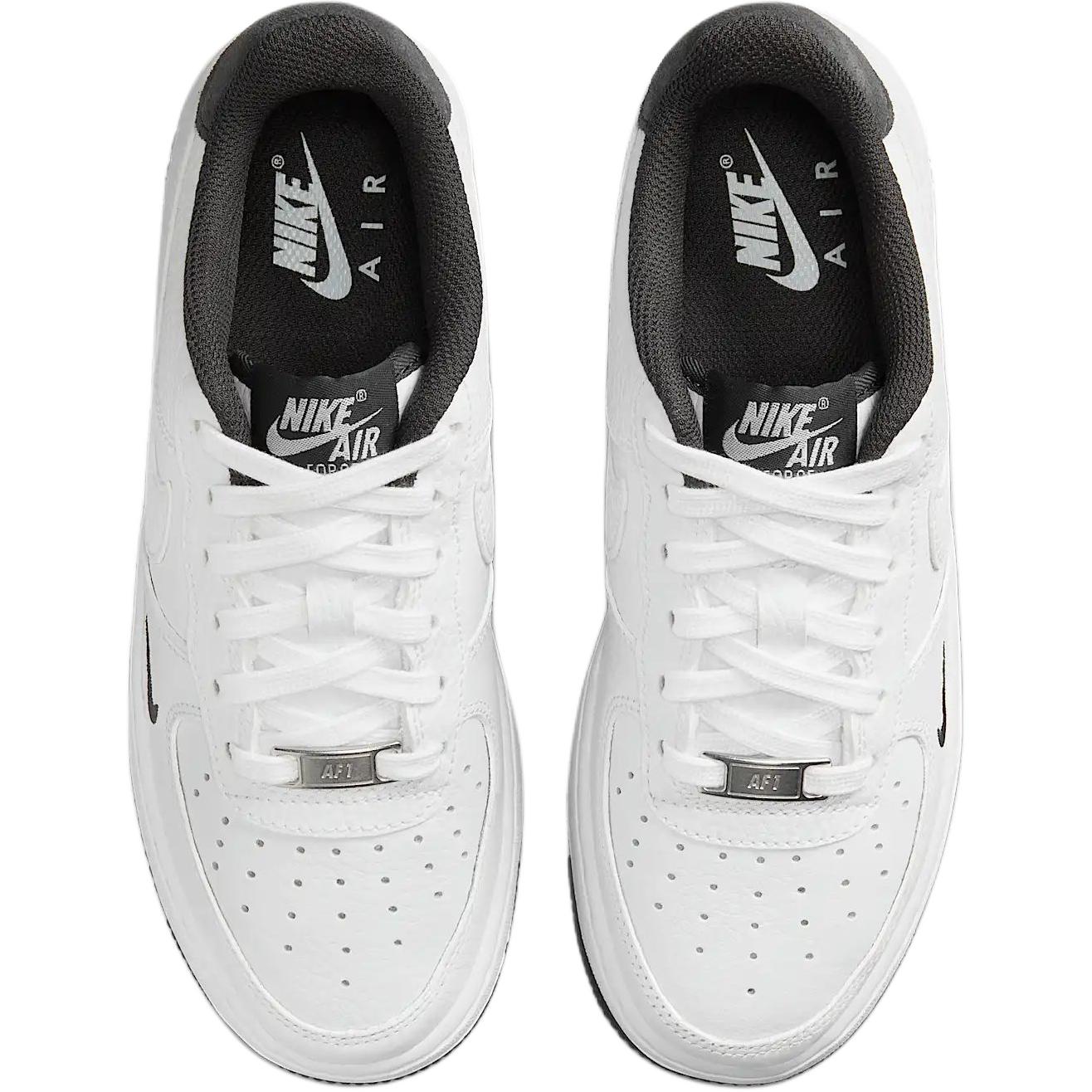Кеды Nike NikeAir Force 1 Lv8 GS / (бело-черные) — Белый / чёрный — фото 5