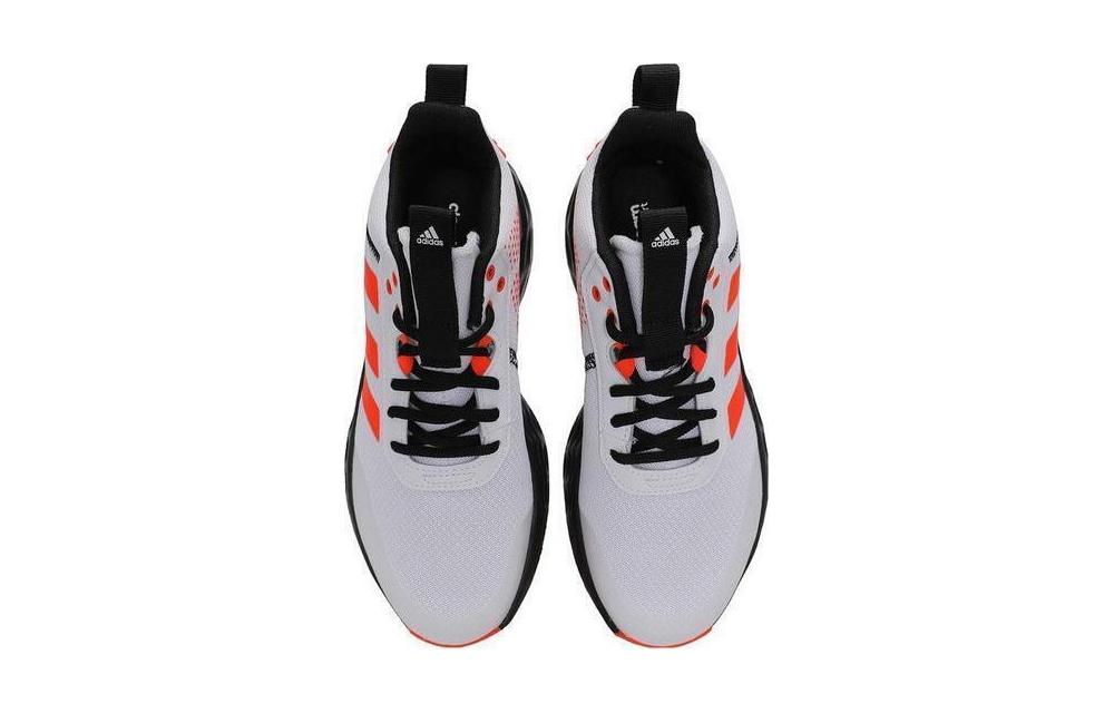Детские кроссовки adidas OwnTheGame 2.0 (бело-оранжевые) — фото 6