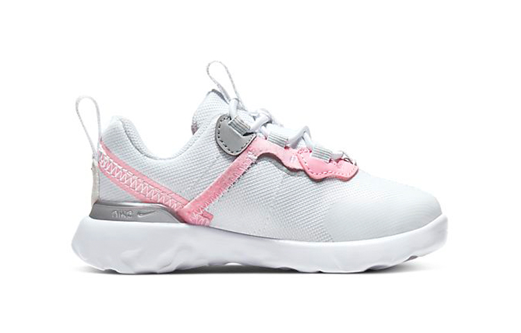Детские кроссовки Nike React Element 55 (серо-розовые) — фото 4
