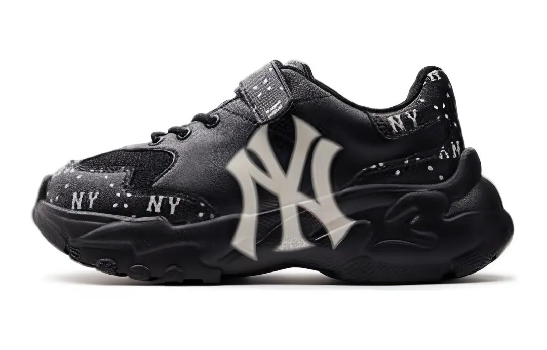 MLB Big Ball Chunky Abrasion Resistant Abrasion Resistant Low top Kids Lifestyle Shoes Black Kids'