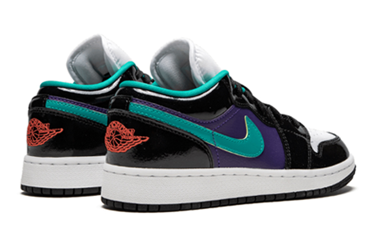 Унисекс кеды Jordan Air Jordan 1 Low (черно-фиолетовые) — фото 6