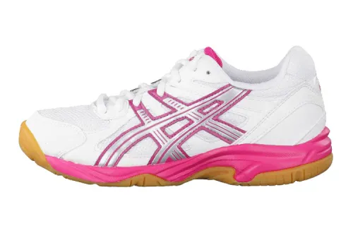 Asics Gel-Doha Comfortable Volleyball Training Shoes White Pink Youth