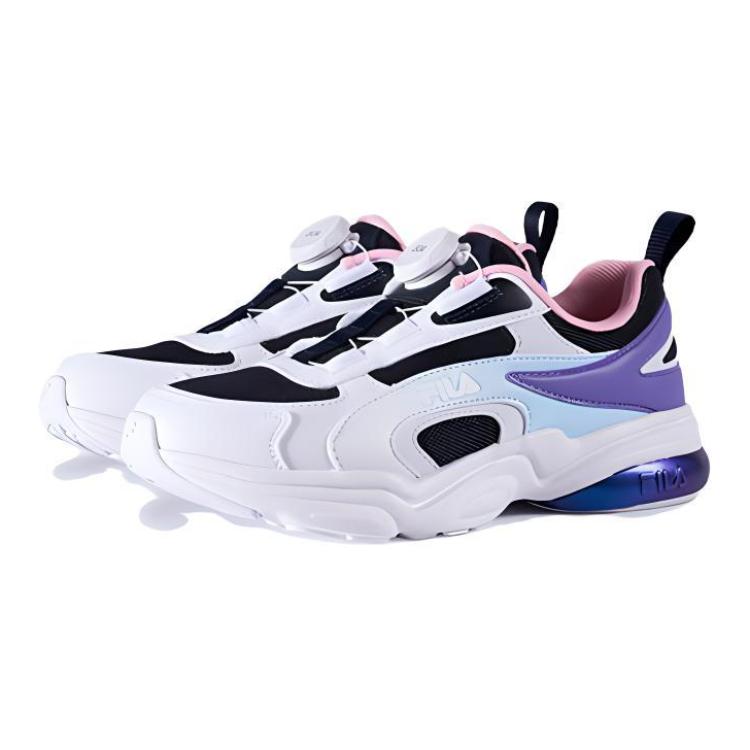 Детские кроссовки FILA KIDS VOLANTE 2 (бело-фиолетовые) — фото 4