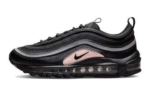 Nike Air Max 97 Cushioning Abrasion Resistant Rebound Low top Running Shoes Black Unisex