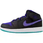 Jordan 1 Mid top Basketball Shoes Black Unisex