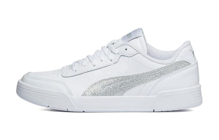 кеды PUMA Caracal Glitter (серебристо-белые)