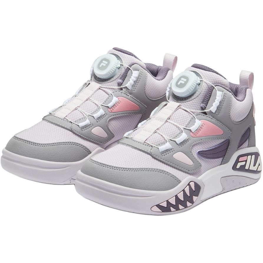 Высокие детские кеды Fila Heritage-FHT Desperado (сиренево-серые) — 淡紫色/雨灰 — фото 4