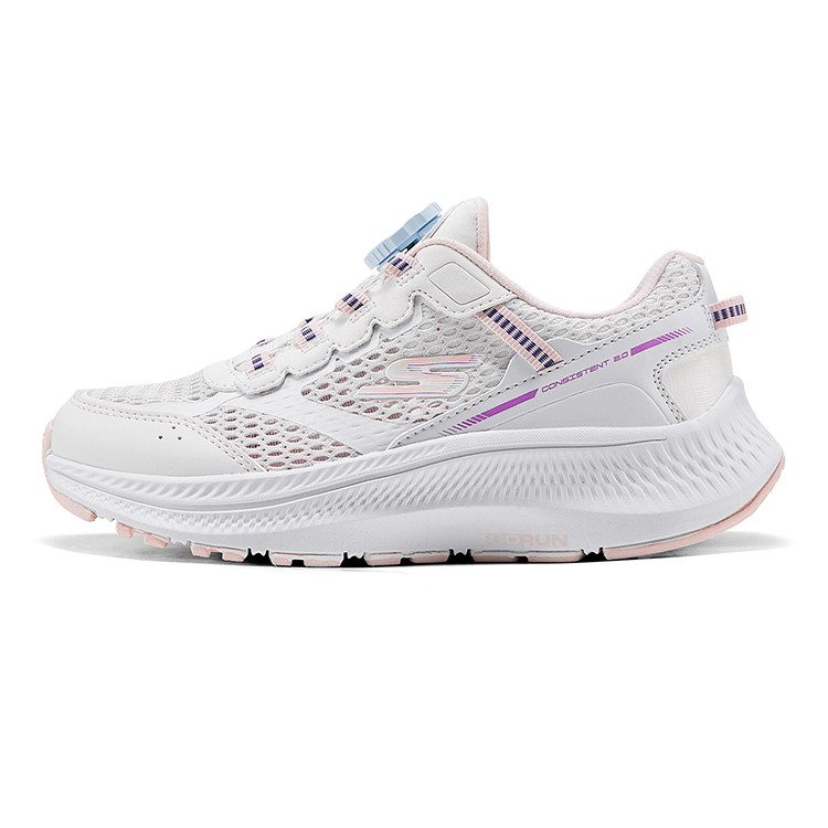 Кроссовки Skechers kids / (бело-розовые)