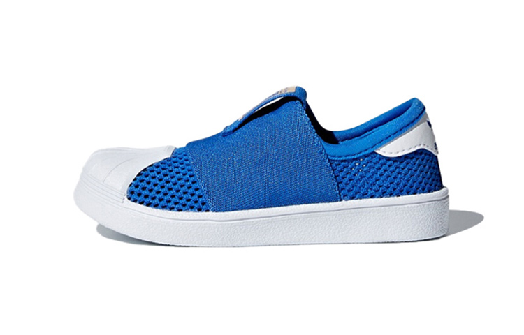 Детские кроссовки adidas originals (сине-белые)