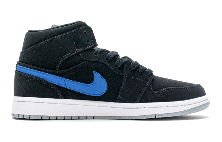 Унисекс кеды Jordan JordanAir Jordan 1 Mid (красно-сине-черные) — фото 3