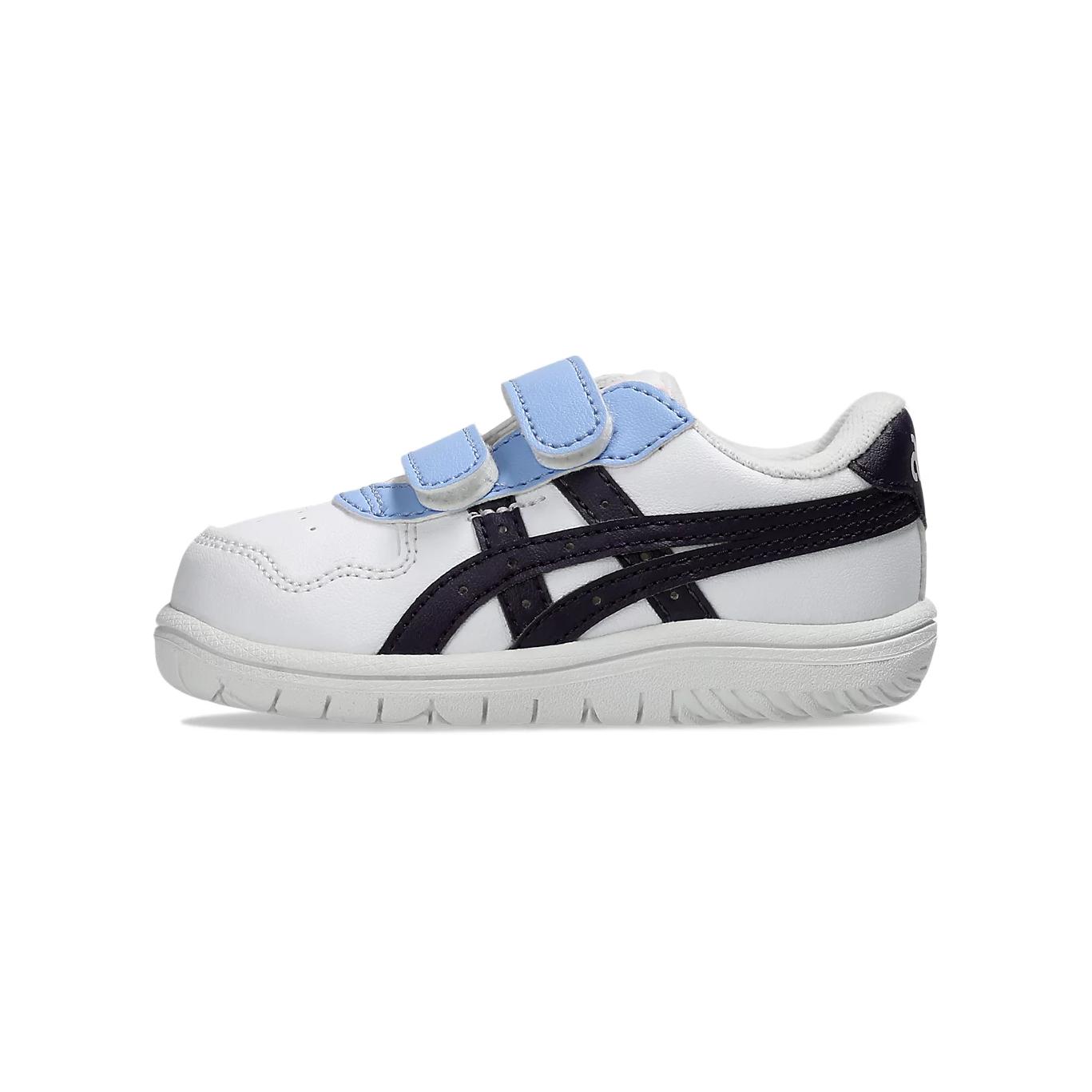 ASICS ASICS soft sole, comfortable fit, skin-friendly, lightweight, steady growth, foot protection, anti-collision, anti-kick, wear-resistant, breathable, low-cut toddler shoes, white blue, infants and young children
