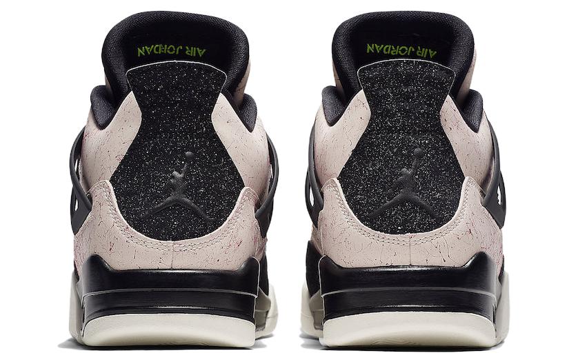 Кроссовки Jordan Air Jordan 4 splatter (черно-розовые) — Розовый — фото 5