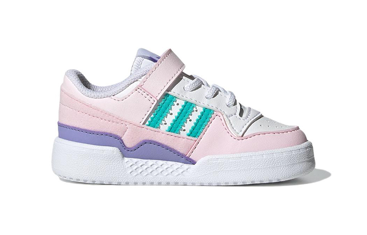 Кеды adidas originals FORUM Low El I (розово-белые) — фото 3