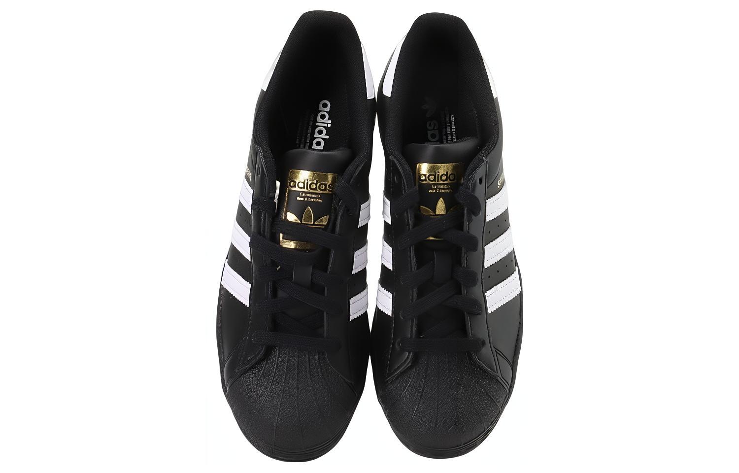 Детские кеды adidas originals SUPERSTAR J (черный) — 碳黑/白 — фото 8