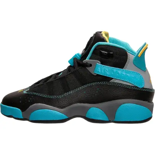 Jordan Air Jordan 6 Abrasion Resistant Mid top Basketball Shoes Black Unisex