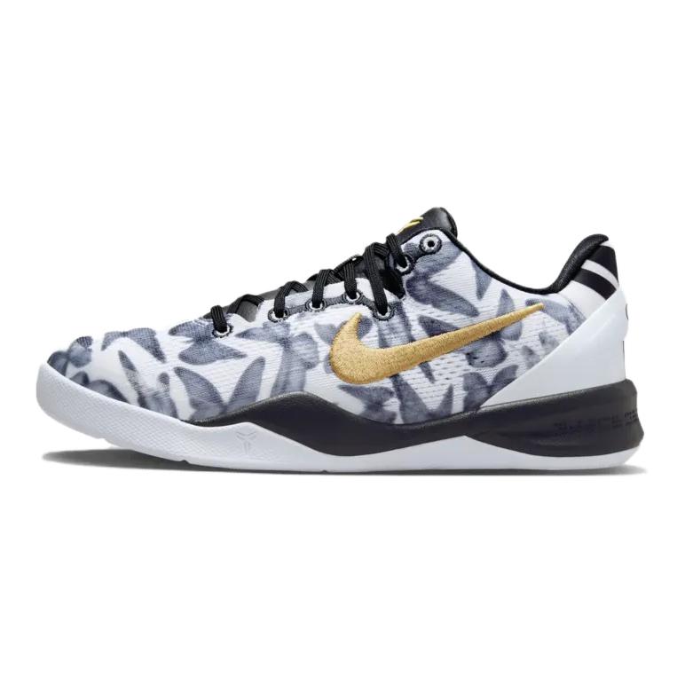 Кроссовки Nike NikeKobe 8 "Mambacita" GIGI GS (бело-серые с золотом)