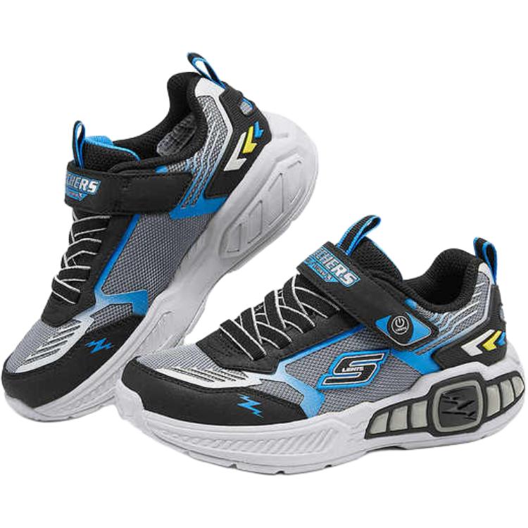кеды Skechers kids (черно-серый) — фото 3