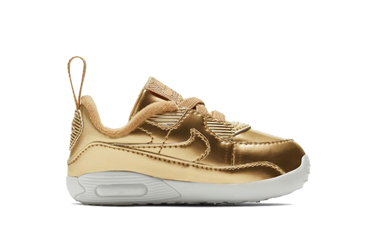 Детские кроссовки Nike Air Max 90 (золотой) — фото 3
