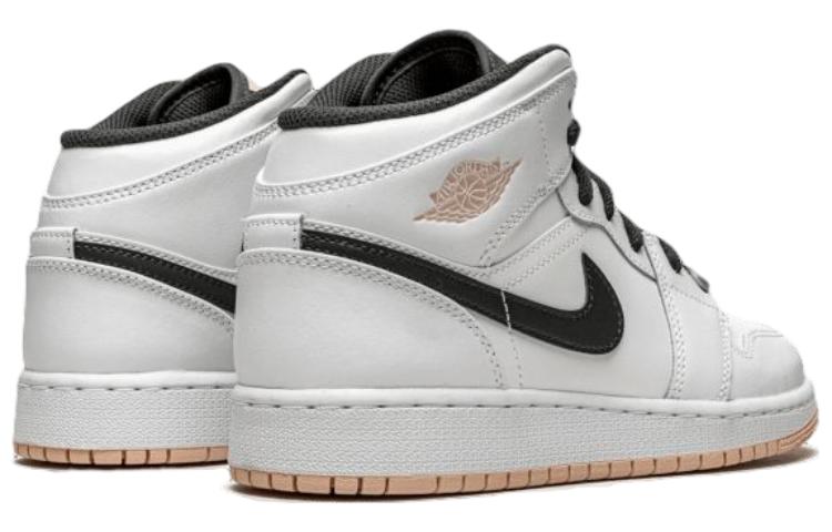 Кеды Jordan Air Jordan 1 Mid (бежево-оранжевый) — фото 5